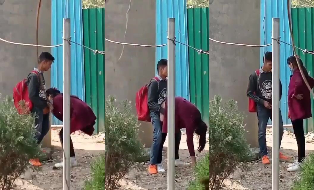 Desi salesman ladka ladki ka outdoor chudai ka viral kaand