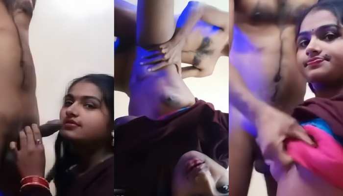 Horny girl riding on boyfriend dick