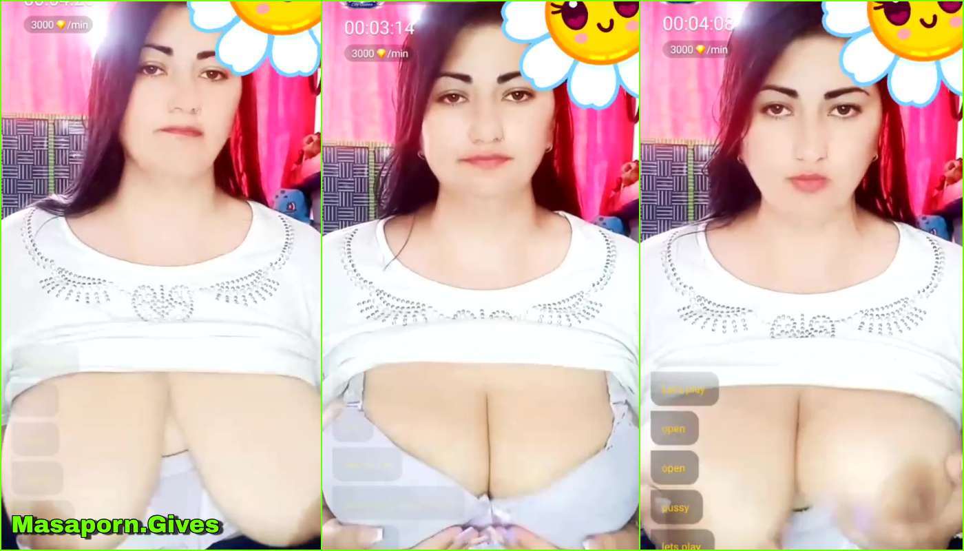 Black Fantasy Showing Huge Boobs on Chamet Live with Face